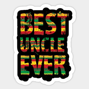 Best Uncle Dad Daddy , African Colors Sticker